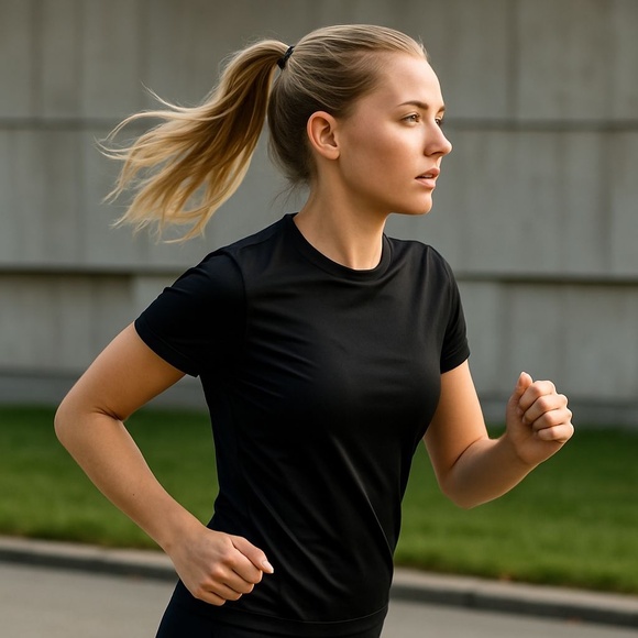 LULULEMON LAB BLACK SILK BLEND T-SHIRT NWT SIZE 2 - Picture 1 of 7